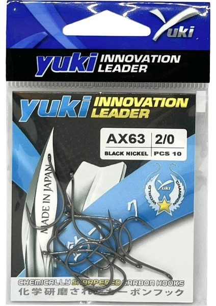 AX63 Black Nickel Iğne (Paket Içi 10 Adet) No 2/0