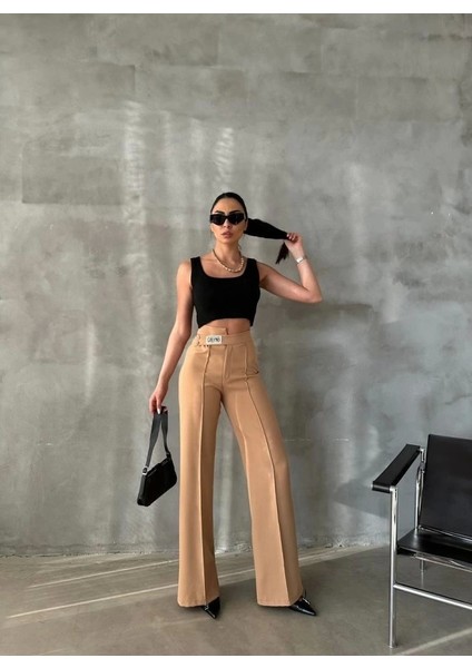 Dreams Etiketli Palazzo Pantolon - Bej modelleri