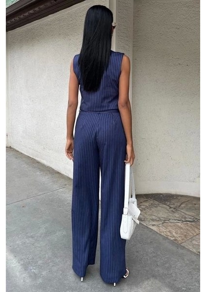 Yeleği Çapraz Detay Düğmeli Cepli Yelekli Takım 10150 fırsatları