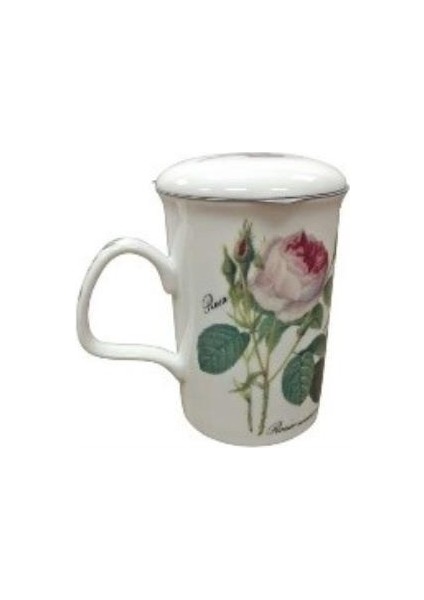 Redoute Rose Kapaklı Kupa