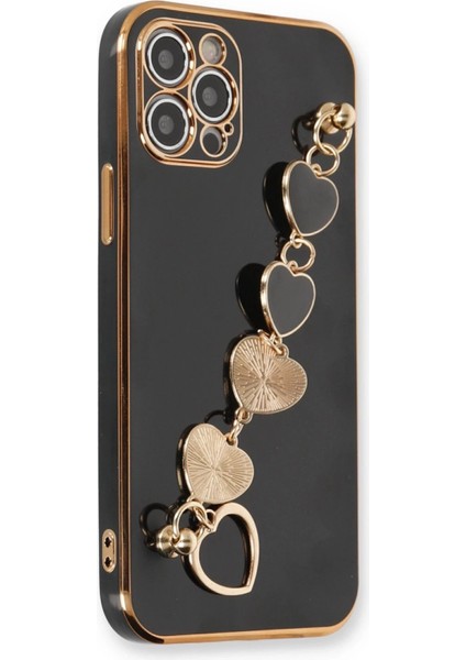 iPhone 12 Pro Max Kılıf Esila Silikon - Siyah - AKMONL4251-7637