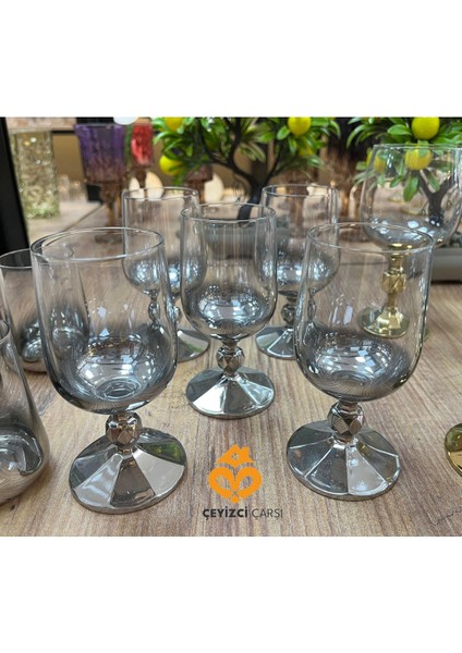 135 cc Titanyum Kaplama Ayaklı Kahve Yanı Bardak – Şık Su Bardağı