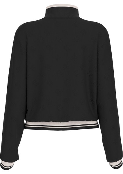 Kadın Paulina Kadın Fermuarlı Aktif Sweatshirt - Siyah fiyatları
