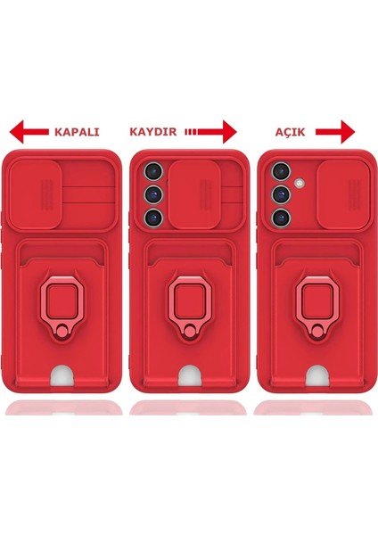 Newface Samsung Galaxy A14 4g Kılıf Zuma Kartvizitli Yüzüklü Silikon - Siyah fırsatları