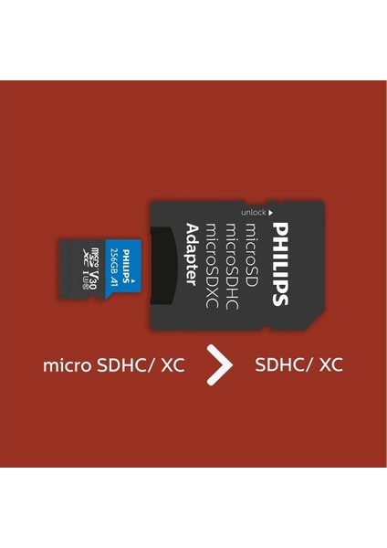 Phılıps 256GB Mıcro Sdxc 100 Mb/s C10 FM25MP65B/00 modelleri