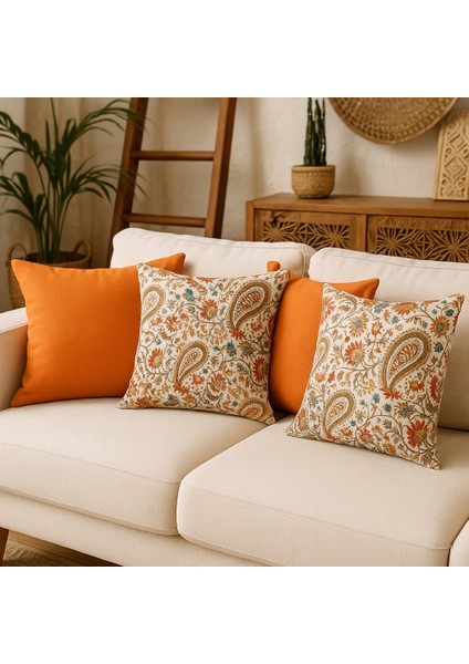 Bohem Duck Kumaş Kırlent Kılıfı 4’lü Set 🍂 Sonbaharın En Sıcak Kampanyası: 4 Al, 1 Öde! fırsatları