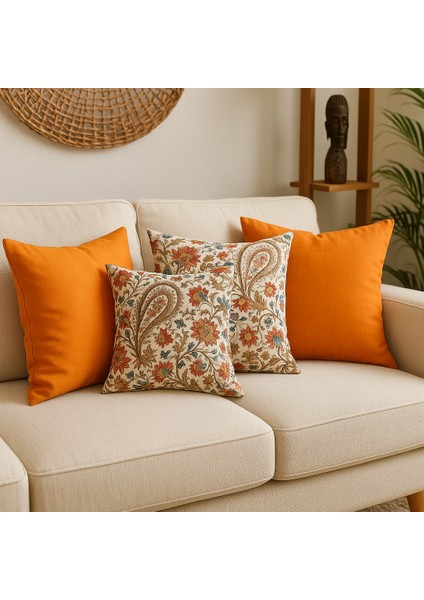 Bohem Duck Kumaş Kırlent Kılıfı 4’lü Set 🍂 Sonbaharın En Sıcak Kampanyası: 4 Al, 1 Öde! indirimleri