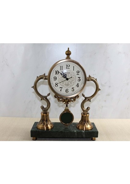 Altı Mermer Sarkaçlı Masa Üstü Saat