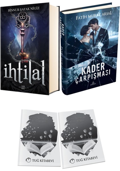 Kader Çarpışması Ciltli ve Ihtilal 3 Zerda Ciltli Binnur Şafak Nigiz 2li Set + Hediyeli
