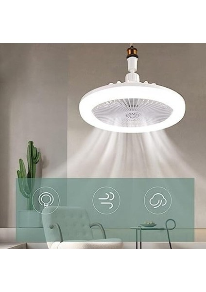 Opto HS-8005 40 W 3 Renk Ayarlı LED Avize Fan, Sessiz Motorlu Tavan Vantilatörü modelleri