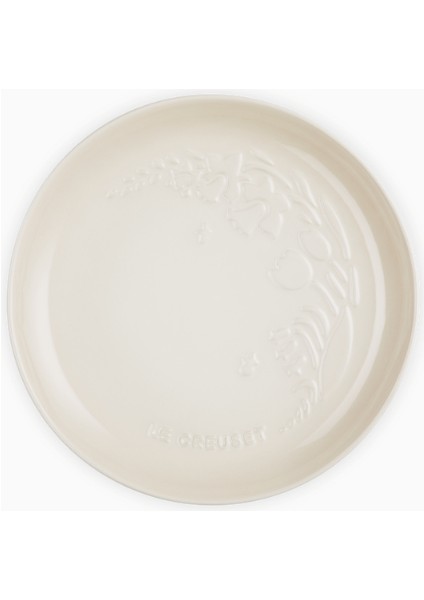 Jardin Seramik Tabak, Çiçek Desenli Şık Sofra Tabağı, Lale ve Nergis Motifli