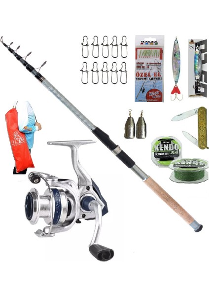 Okuma ARIA-3000A 300CM 60-120GR Remixon Carbo-X Spin Olta Takımı Seti