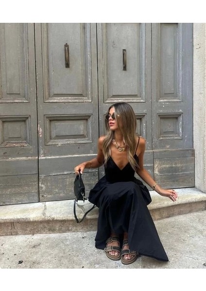 Kadın Ip Askılı Salaş Süprem Kumaş Elbise modelleri