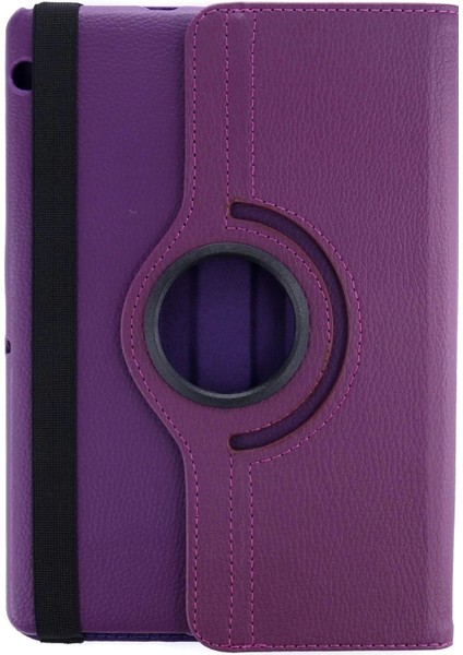 Newface Huawei Mediapad T3 10 / 9.6 Kılıf 360 Tablet Deri Kılıf - Mürdüm