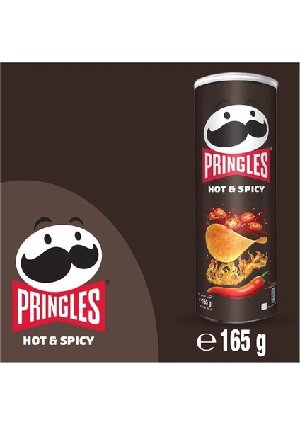 Hot & Spıcy 165 Gram - Pringles Acılı ve Baharatlı 165 Gram