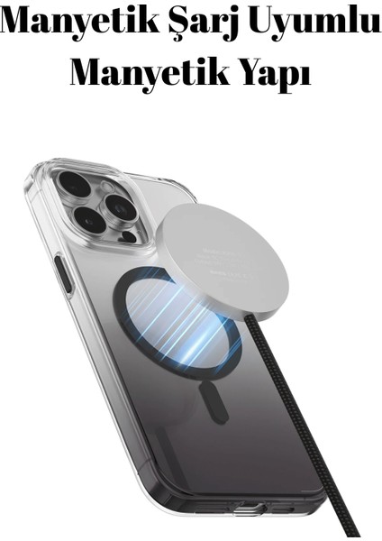 iPhone 15 Pro Max Uyumlu Aurora Manyetik Şarj Destekli Kılıf modelleri