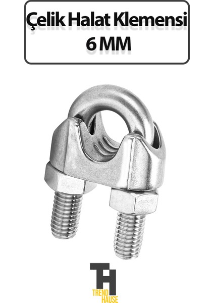 Çelik Halat Klemensi 6 mm