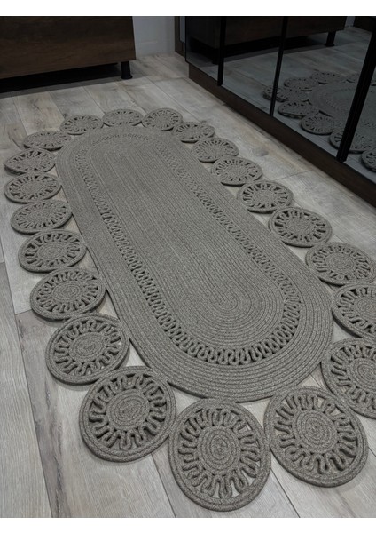 Marguerite Özel Tasarım Hasır Jüt Kilim – Koridor, Antre ve Salon Halısı Yolluk fiyatları