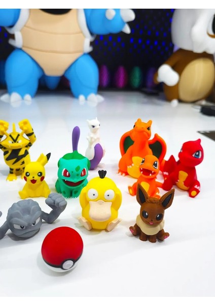 15 Adet Mega Pokemon Figür Seti Mewtwo, Blastoise, Charizard, Pikachu, Bulbasaur 5-8 cm fırsatları