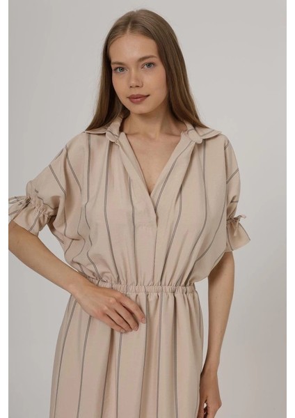 Beli Lastikli Elbise - Taş fırsatları