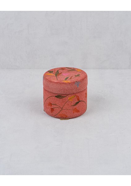 Bordo Kadife Çiçekli Cam Mum fiyatları