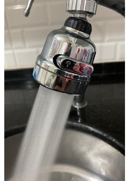 Krom 3 Fonksiyonlu Mutfak Lavabo Başlığı 360 Derece Döner Musluk Ucu fiyatları