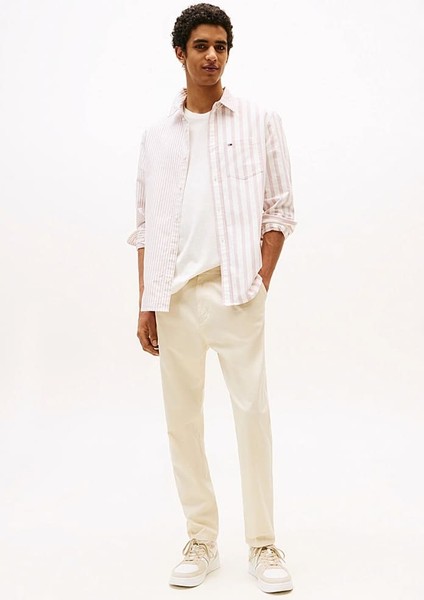 Erkek Rahat Konik Kesim Pantolon - Krem fiyatları