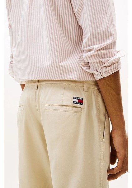 Erkek Rahat Konik Kesim Pantolon - Krem fırsatları