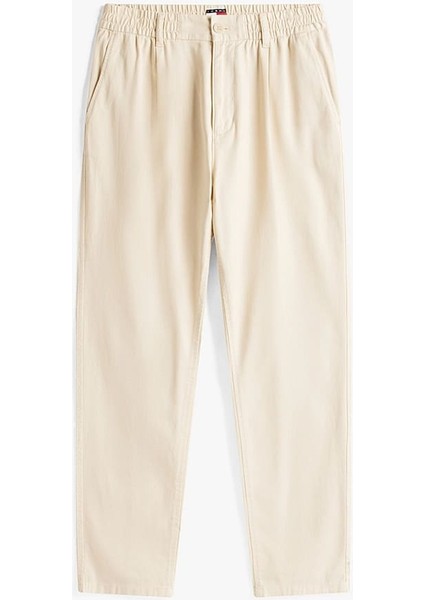 Erkek Rahat Konik Kesim Pantolon - Krem indirimleri