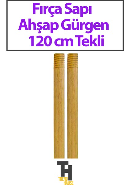 Fırça Sapı Ahşap Gürgen 120 cm Tekli