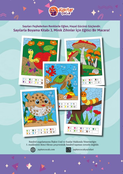 Sayılarla Boyama Kitabı – Seviye 3 | 5-7 Yaş Çocuklar Için | 32 Sayfa | Kodlamalı Aktivite Serisi fiyatları