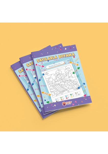 Sayılarla Boyama Kitabı – Seviye 3 | 5-7 Yaş Çocuklar Için | 32 Sayfa | Kodlamalı Aktivite Serisi indirimleri