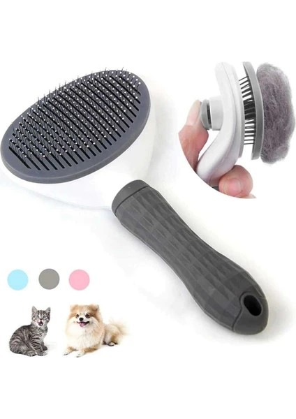 Evcil Hayvan Bakım Seti: Otomatik Tüy Toplayıcı Fırça & Tırnak Makası
