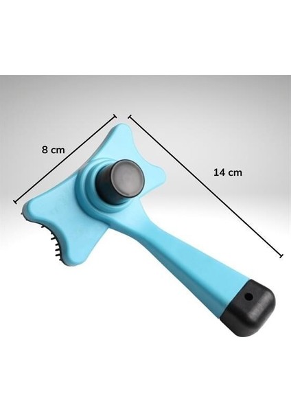 Buffer® Evcil Hayvan Kedi Köpek Tüy Toplayıcı Otomatik Tuşlu Pet Tarak