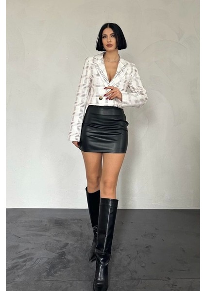 Desenli Crop Ceket fiyatları