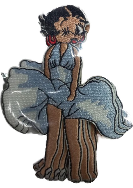 Aplike Ütü Ile Yapışan Betty Arma 7x5 cm