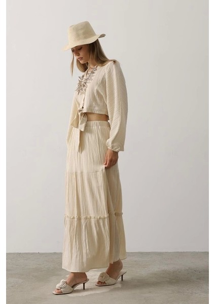 Balon Kollu Etekli Kaş Takım - Taş fırsatları