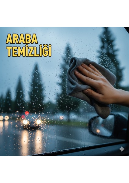 8 Adet Sihirli Cam Temizleme Bezi Kalınlaştırılmış Kalıntı Bırakmayan Mikrofiber Bezler