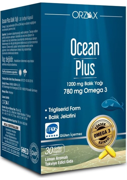 Orzax Plus 30 Kapsül