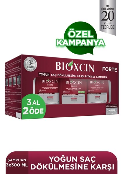 Forte Sampuan 300 ml 3 Adet