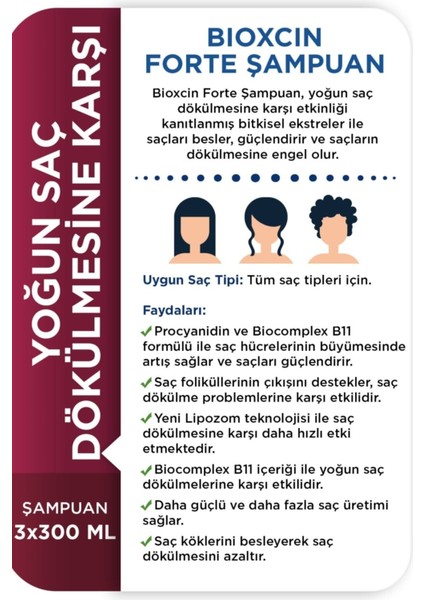 Forte Sampuan 300 ml 3 Adet modelleri