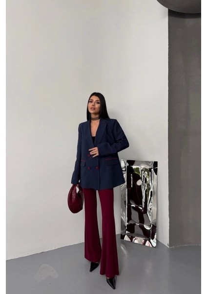 Tasarım Ceket Kaplama Düğmeli - Lacivert fırsatları