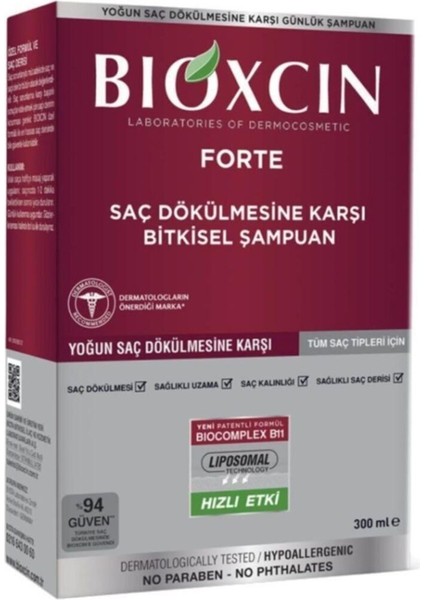 Forte Yoğun Saç Dökülmesine Karşı Bitkisel Şampuan 300ML