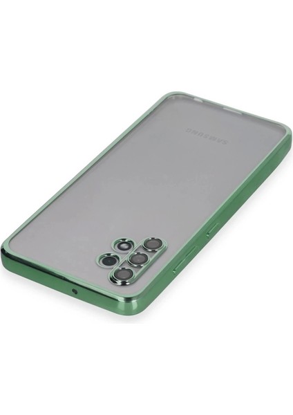 Newface Samsung Galaxy A32 Kılıf Razer Lensli Silikon - Yeşil modelleri