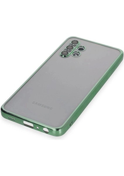 Newface Samsung Galaxy A32 Kılıf Razer Lensli Silikon - Yeşil fırsatları