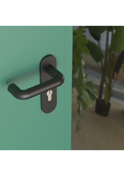 Gömme Kilitli Panik Bara Uygun HFT66M Modeli Siyah Yangın Kapısı Dış Kolu modelleri