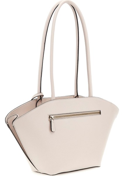 Kadın Kalp Aksesuarlı Kanat Detaylı Tote Çanta - Krem fiyatları