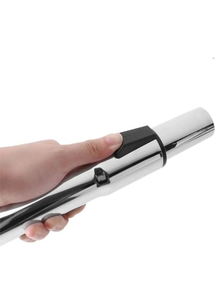 Süpürge Teleskopik Boru ve Çift Kanallı Emici Başlık Seti Siyah