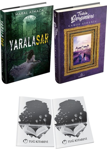 Tablo Gezginleri 2 Ciltli ve Ephesus Yayınları Yaralasar 2 Ciltli Maral Atmaca 2li Set + Hediyeli