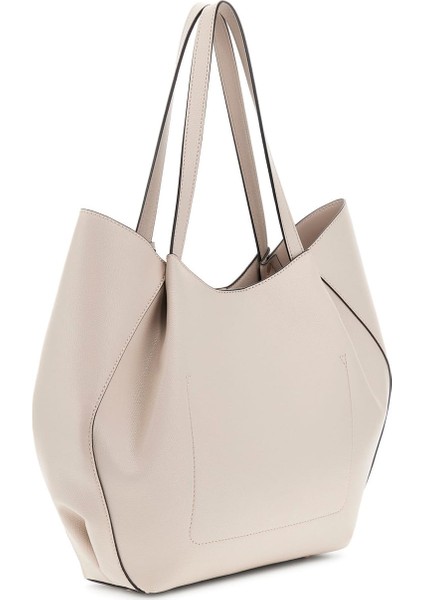 Kadın Iç Çantalı Tote Çanta Seti - Bej modelleri